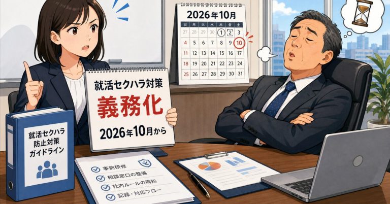就活時のセクハラ対策は義務になる 採用の信頼を守る企業と、そうでない企業の差