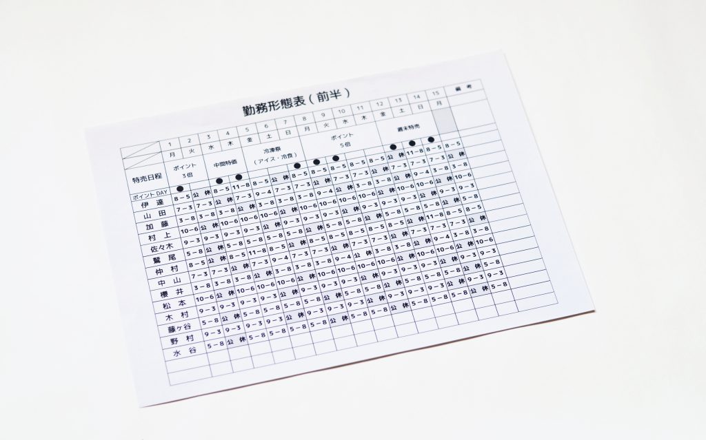 シフト相談の取り合ってもらえなさ